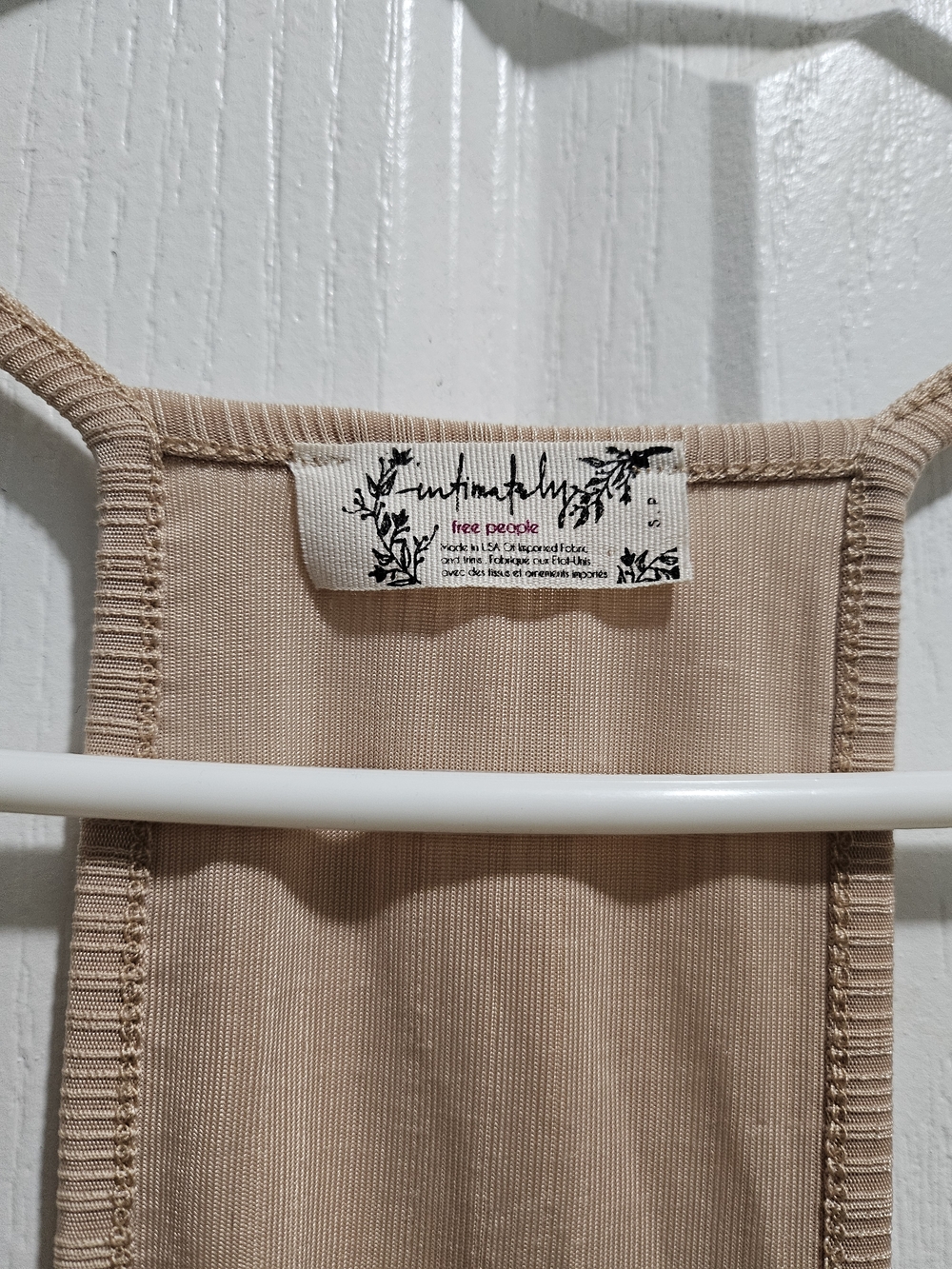 Free People Intimately Neutral Ribbed Square Neck Tank - Picture 2 of 7